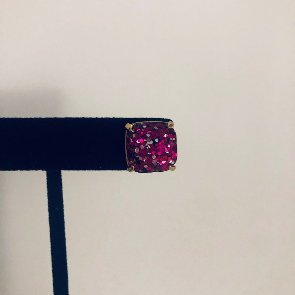 kate spade earrings - pink glitter!! - Picture 5 of 6